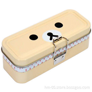 Pencil tin box, made of 0.23mm tinplate, sized 190 x 85 x 25mm, suitable for filling various things